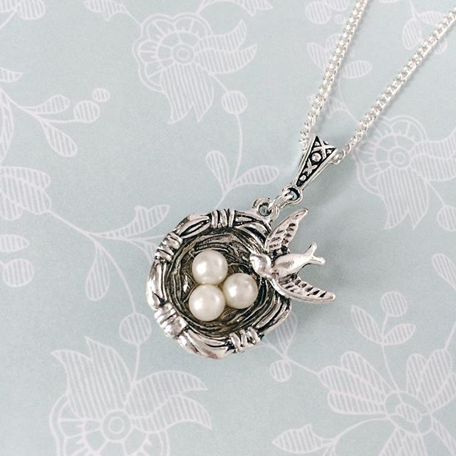 One of my most requested Janmary Designs pendants back in stock – nest pendant with bird and eggs …. just £10