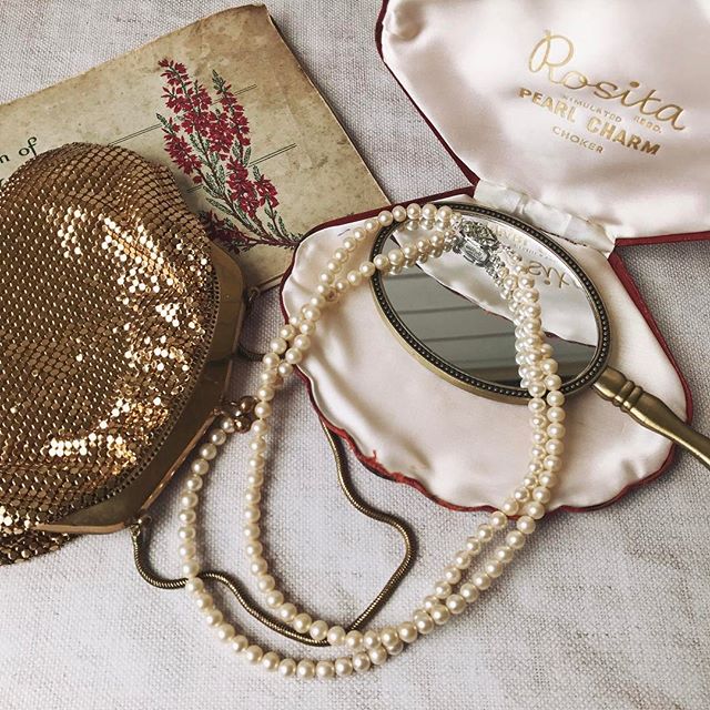 Vintage pearls and pretty things