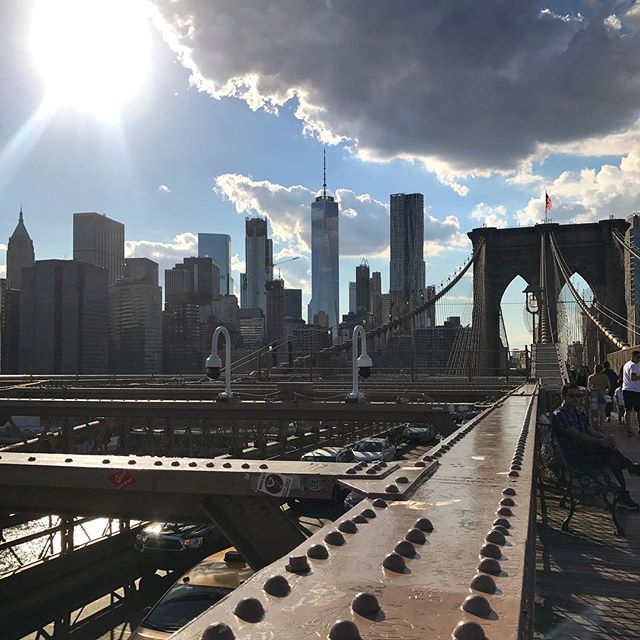 Crossed the Brooklyn Bridge this afternoon