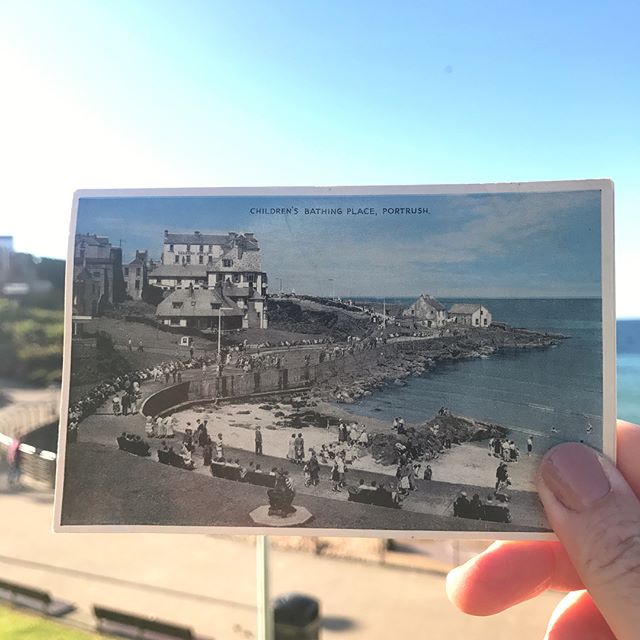 Another vintage postcard from Portrush – many of the original buildings still there…some in better repair than others