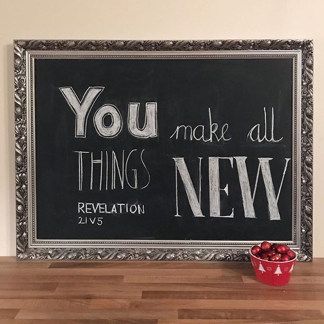 You make all things new (Revelations 5:21)