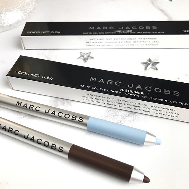 My first VoxBox from Marc Jacobs…… Highliner Matte Gel Eye Crayons in (earth)quake and deja blue #highliner #MJBxJohnLewis #complimentary #contest @marcbeauty @influensteruk