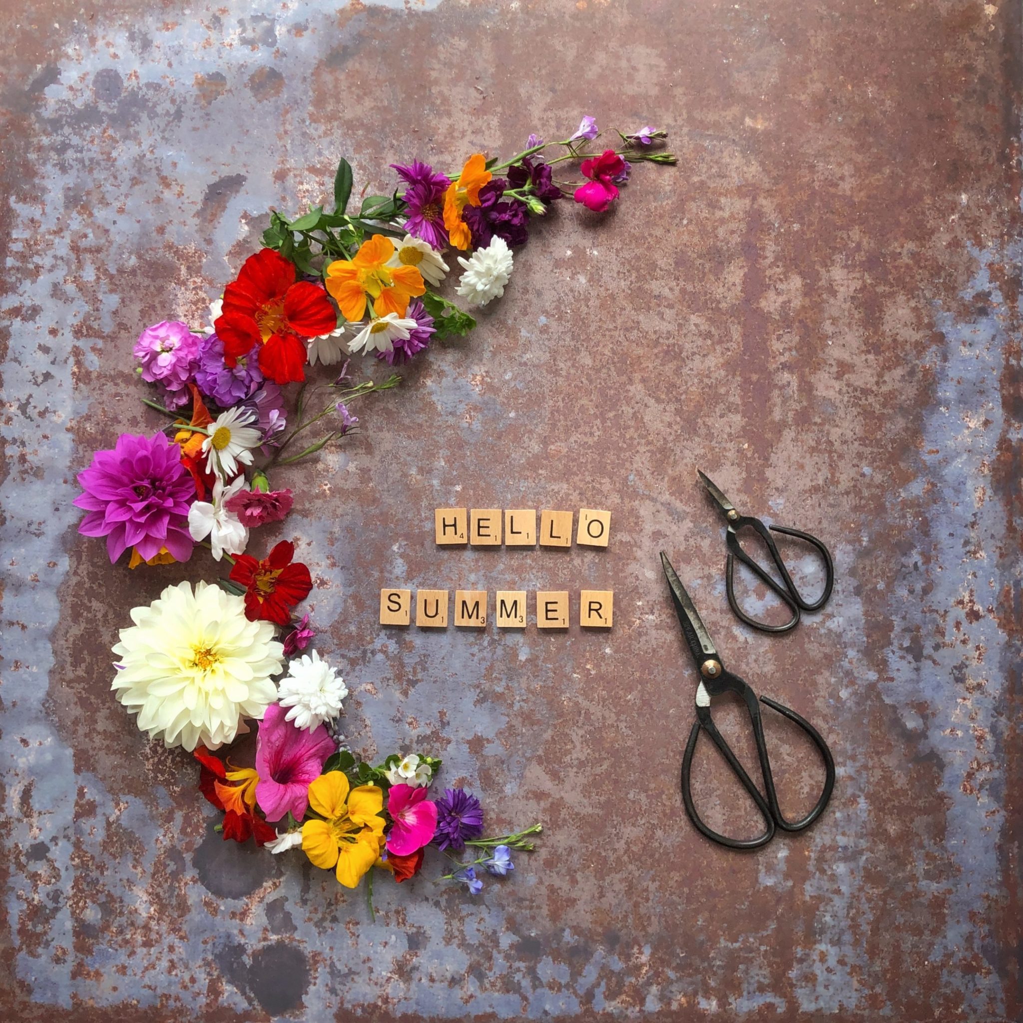 Hello Summer flatlay