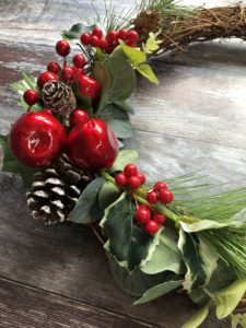 charming christmas winter wishes wreath