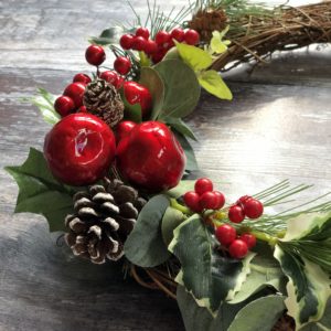 charming christmas winter wishes wreath