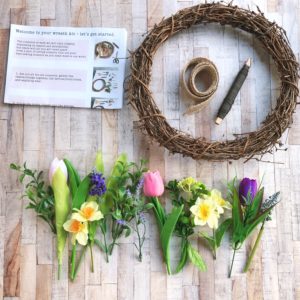 spring wreath kit janmary