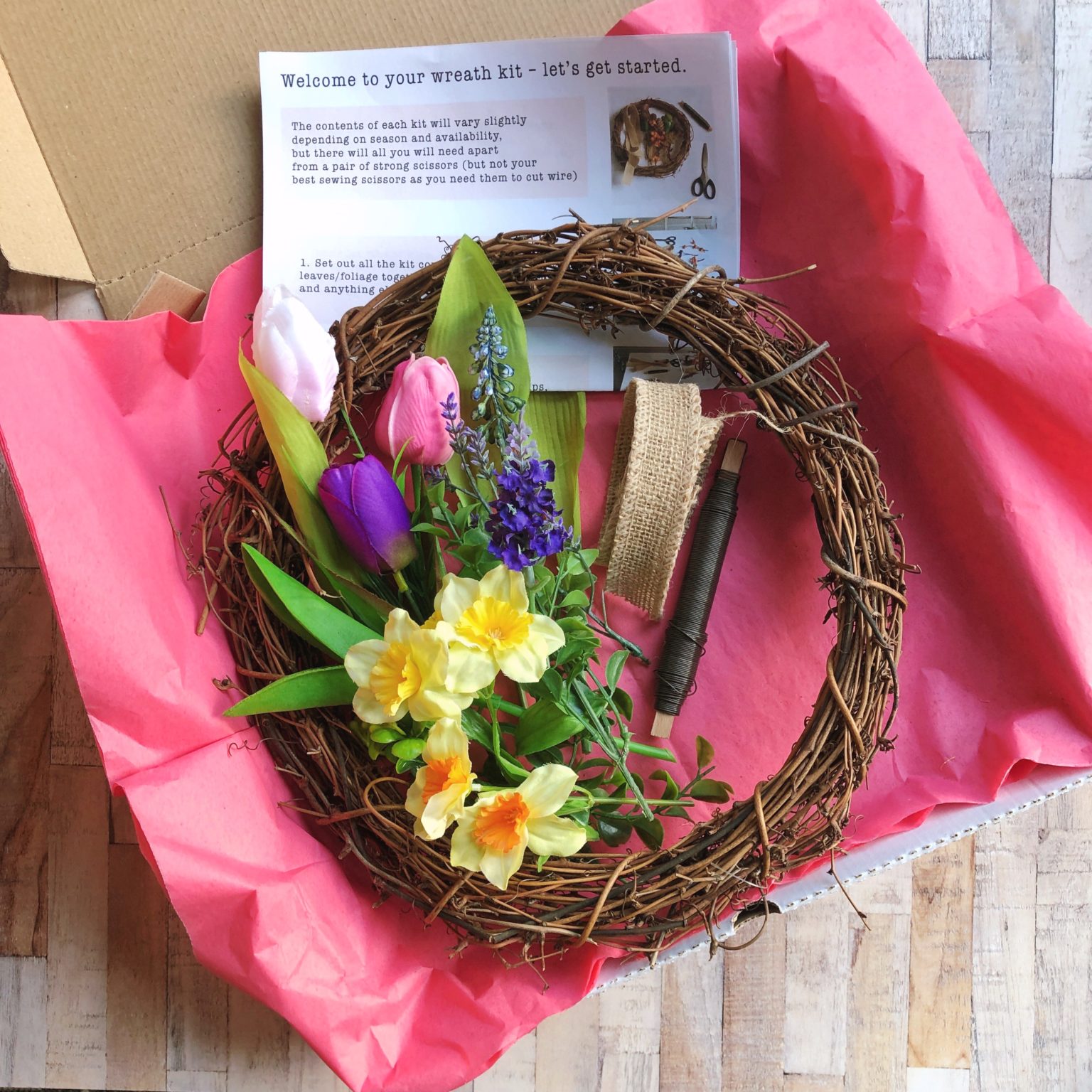 Make Your Own Wreath Kit Spring Wreath