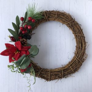 christmas poinsettia wreath janmary