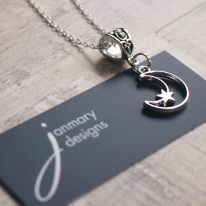 moon and star necklace